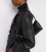 NOUR HAMMOUR Black Lambskin Kasha Coat