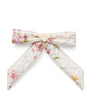 Prada Pink Silk Floral Bow Hair Clip