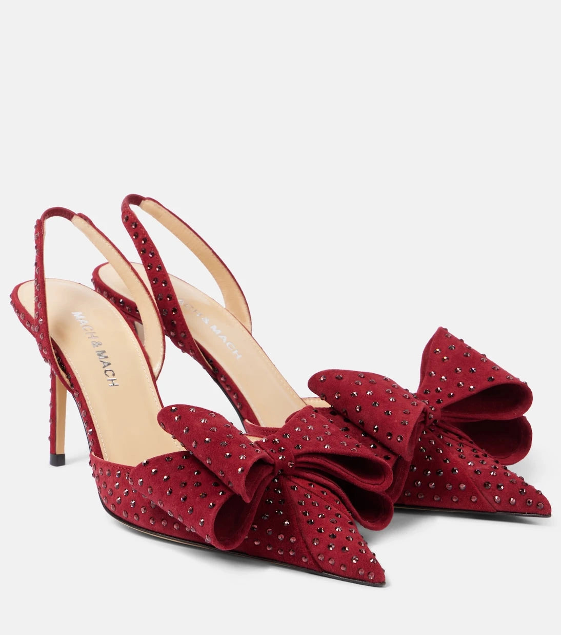 Mach & Mach - Le Cadeau 85 suede slingback pumps