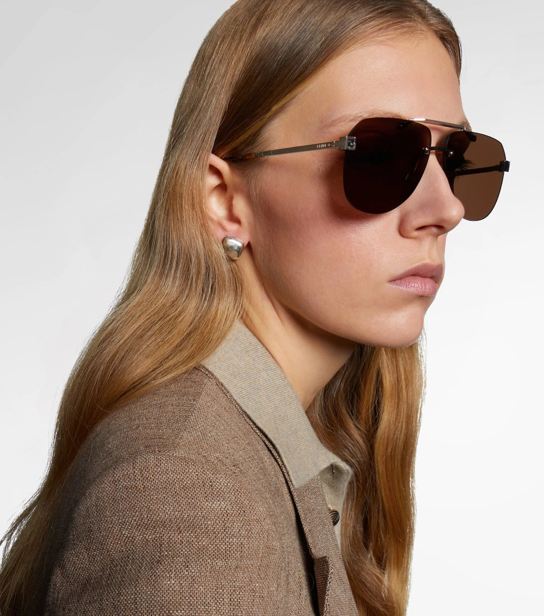 Fendi - Fendi Sky aviator sunglasses