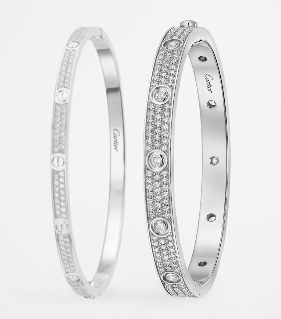 Cartier White Gold and Diamond LOVE Bracelet