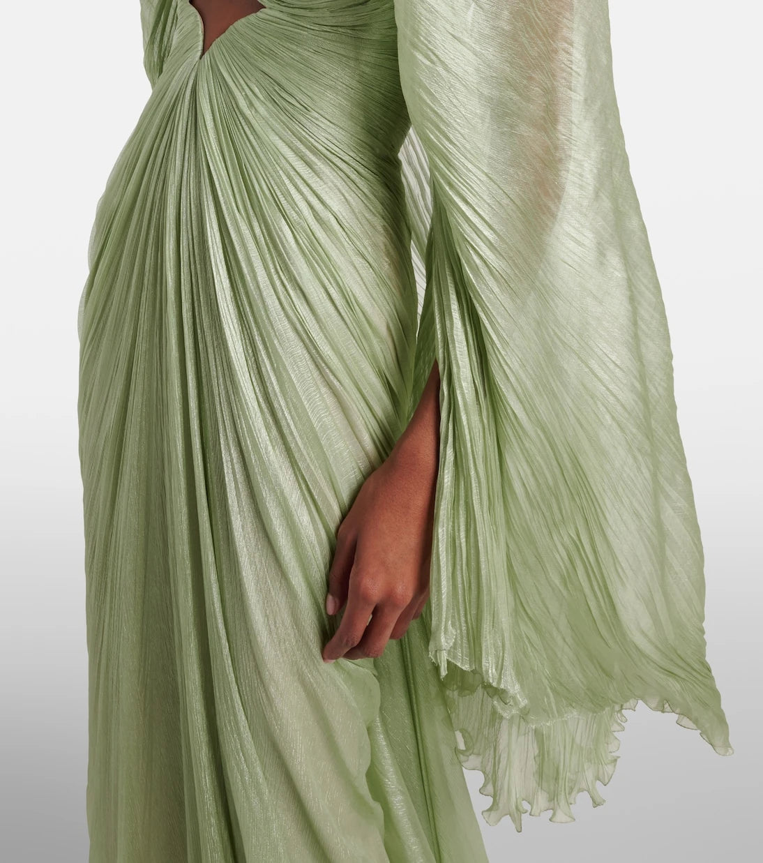 Maria Lucia Hohan - Cassandra caped silk muslin gown