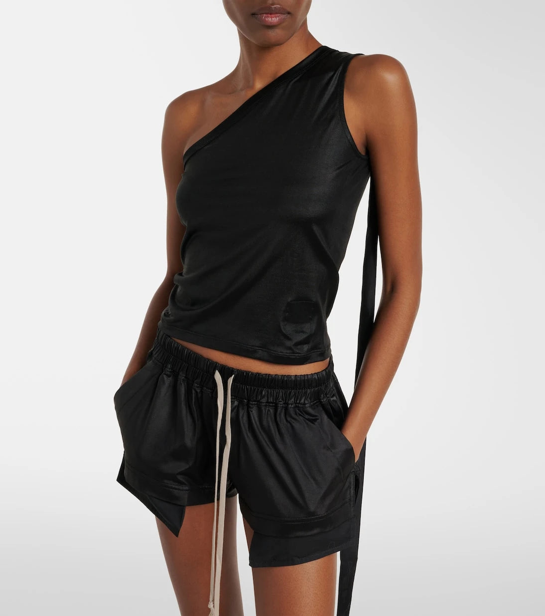 Rick Owens - Ziggy one-shoulder jersey top