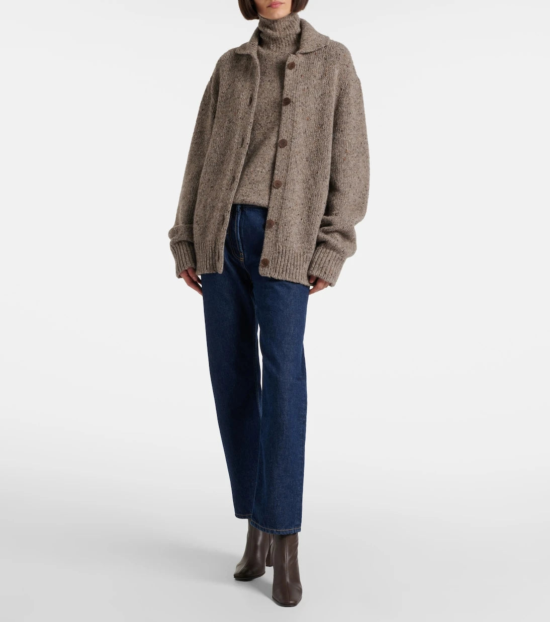 The Row - Mona leather ankle boots