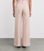 Pink Virgin Wool Tailored Trousers