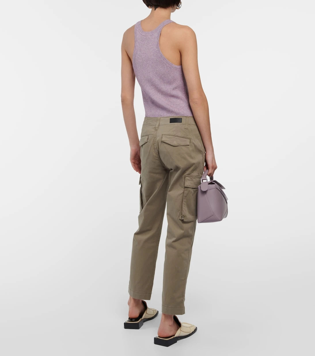 AG Jeans - Cropped cotton-blend cargo pants