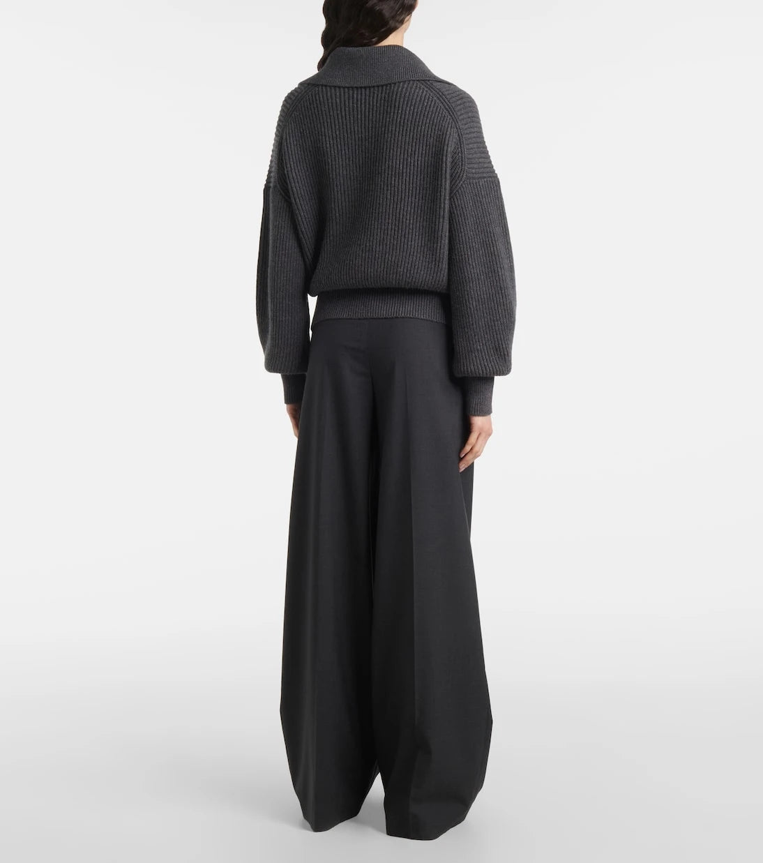 Joseph - Ribbed-knit wool-blend polo sweater