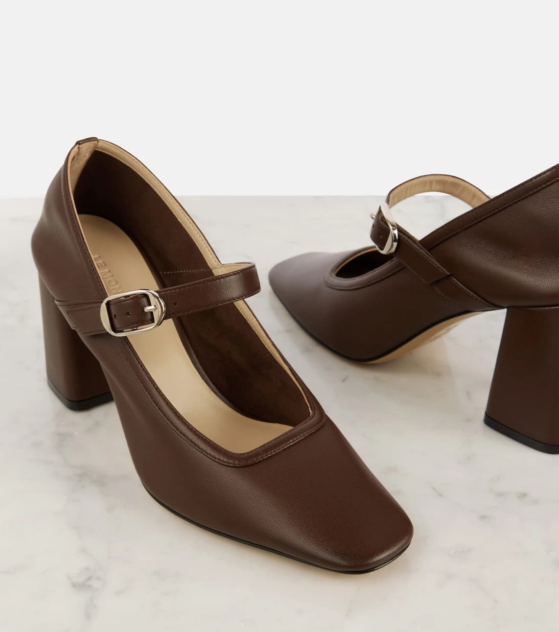 Le Monde Béryl - 80 leather Mary Jane pumps