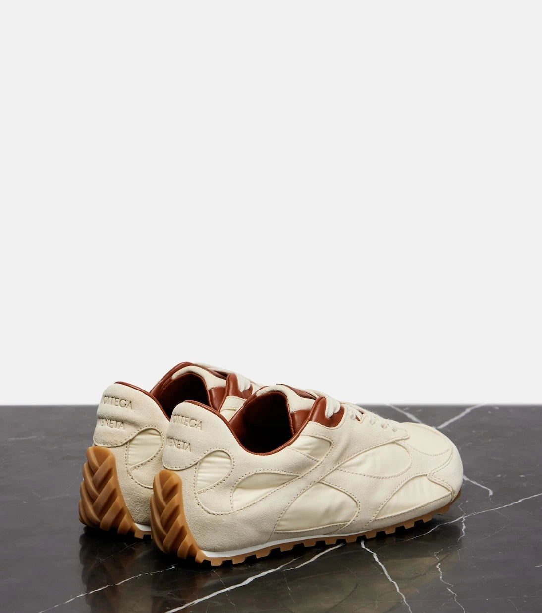 Bottega Veneta - Orbit Flash suede-trimmed sneakers