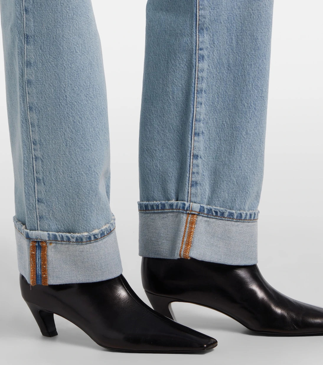 Frame - The Hang Cuff straight jeans