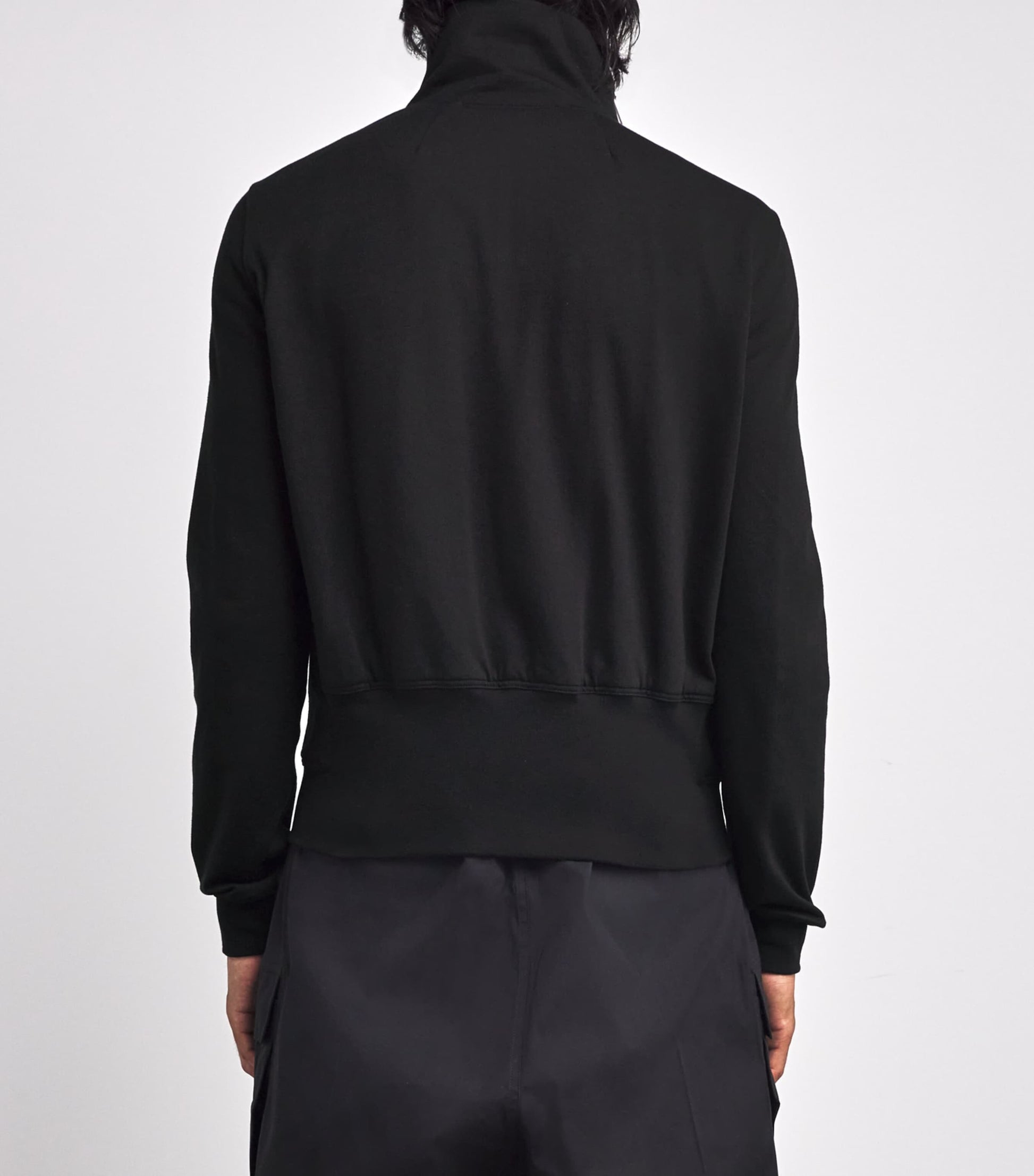 Cotton Jersey Bauhaus Cardigan BLACK