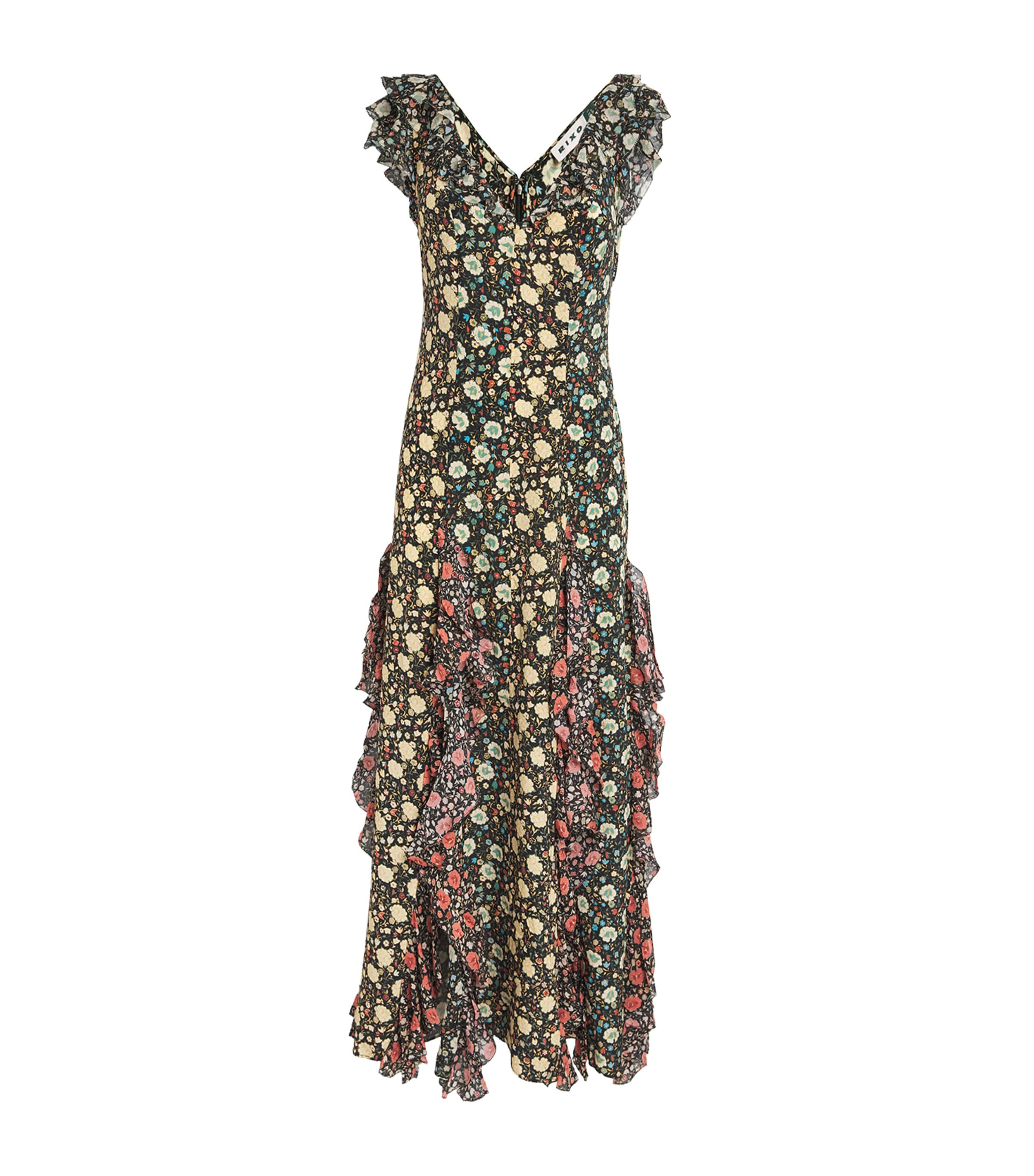 Silk Floral Ambika Maxi Dress