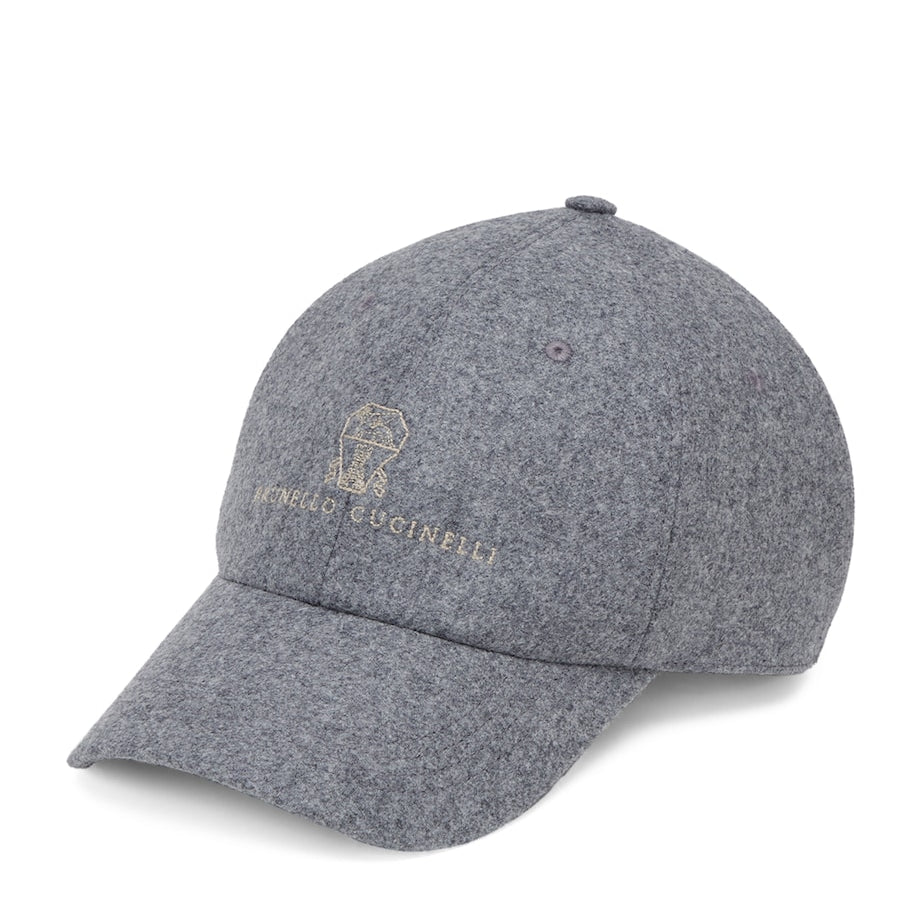 Virgin Wool Embroidered Baseball Cap