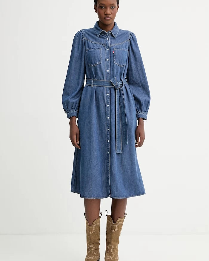 Levi's JOURNEY LS MAXI Kot Elbise