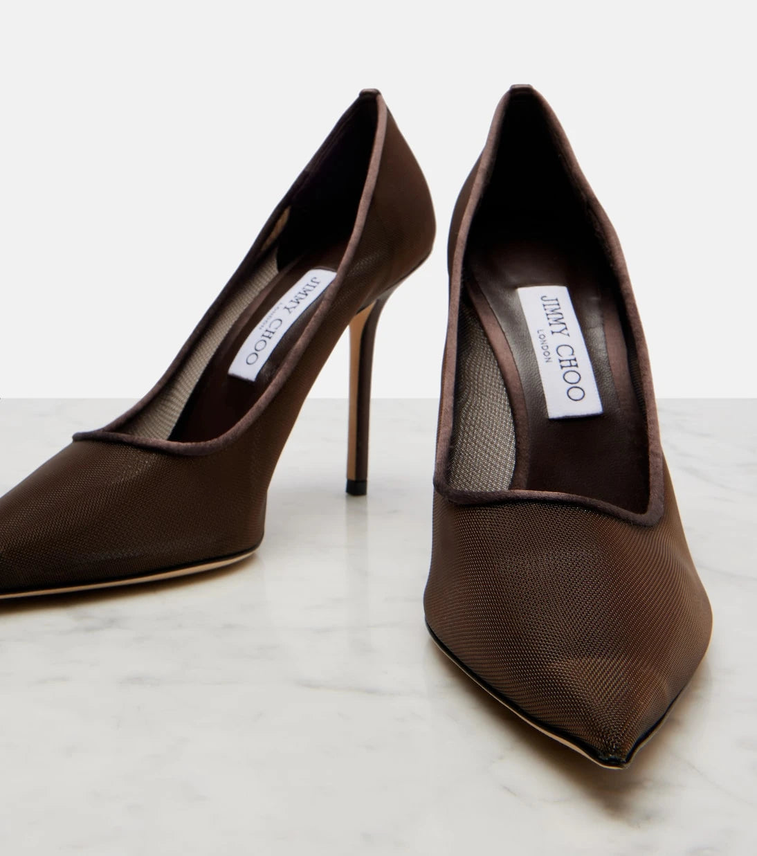 Jimmy Choo - Love 100 mesh pumps