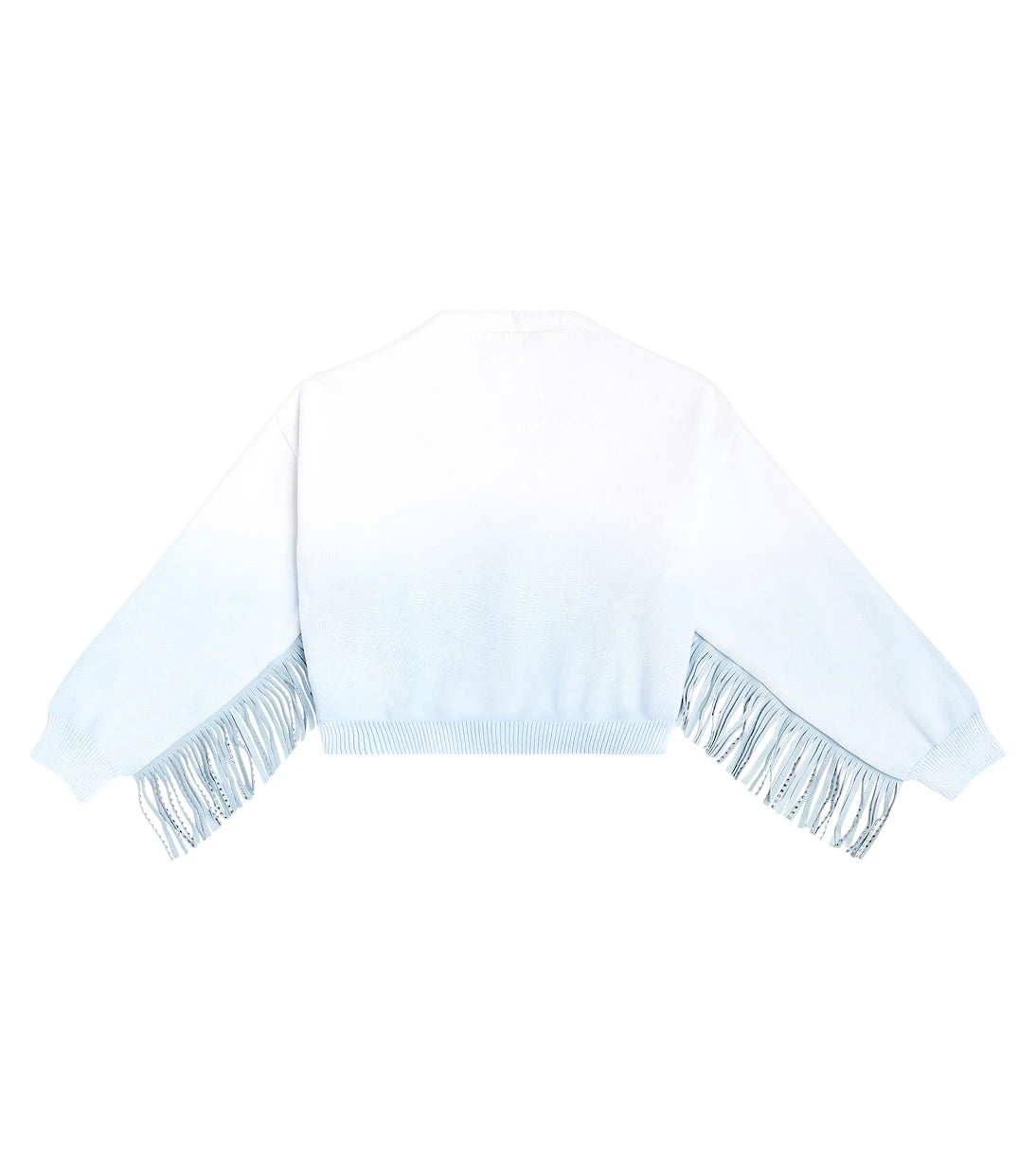 Monnalisa - Fringed ombré cotton cardigan