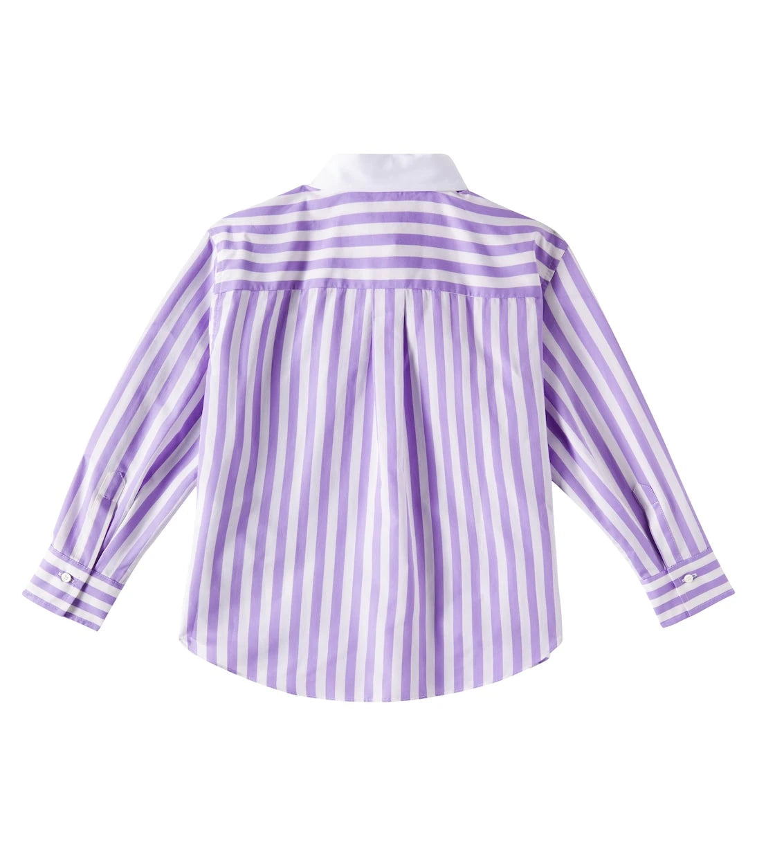 Brunello Cucinelli Kids - Striped cotton and silk blouse