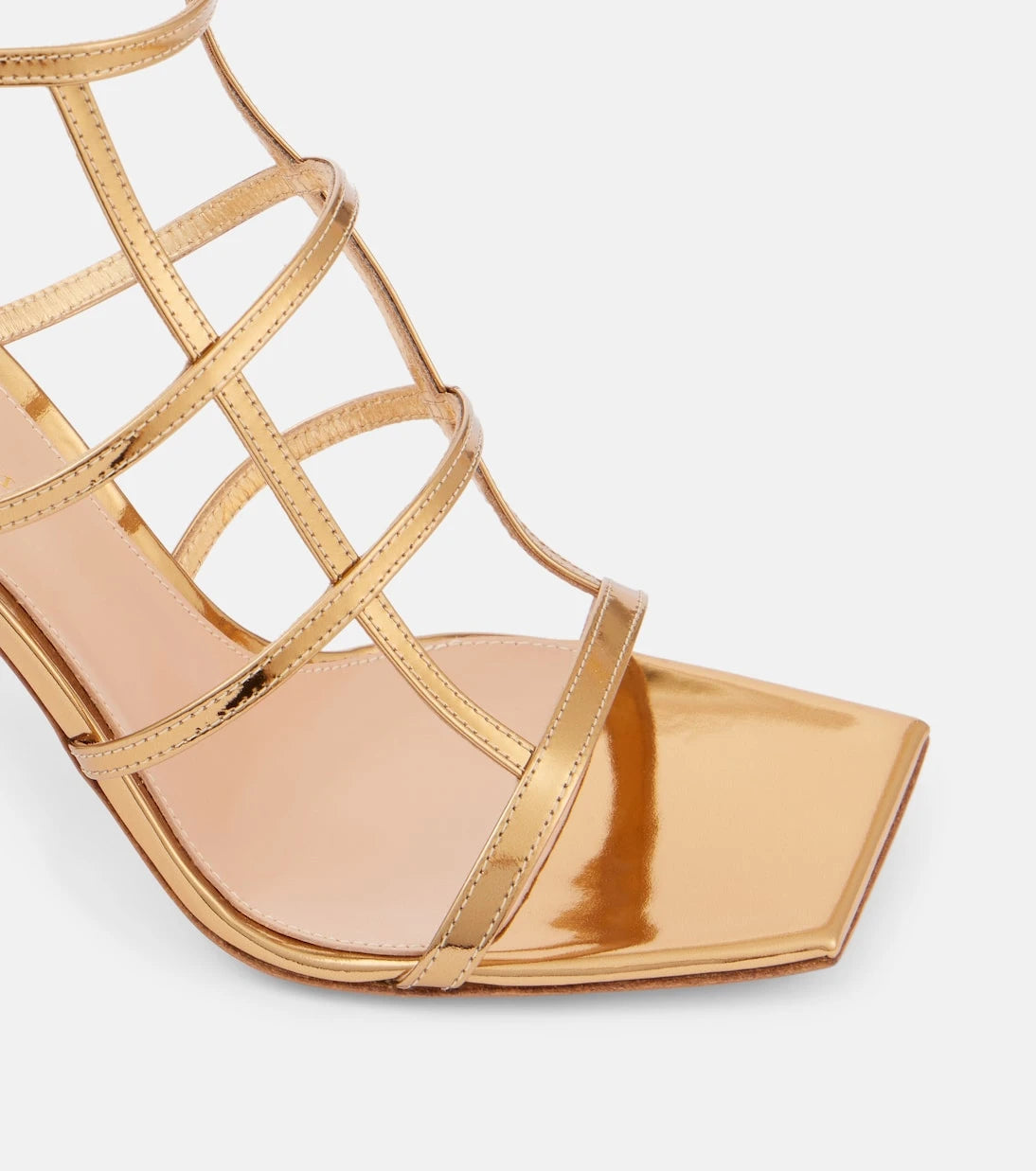 Gianvito Rossi - Mondry metallic leather sandals