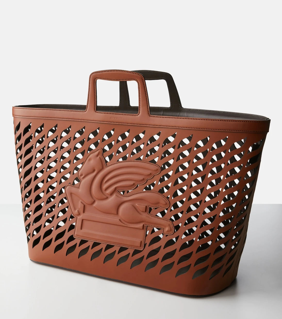 Etro - Pegaso leather blanket holder
