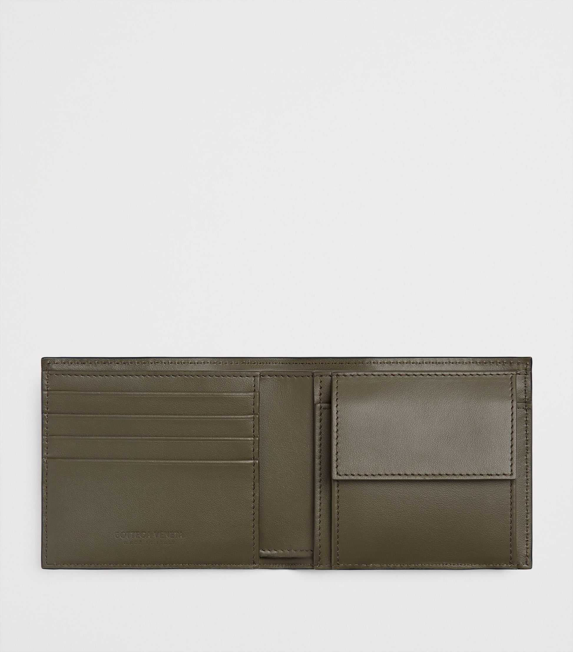 Bottega Veneta Leather Intrecciato Bifold Wallet