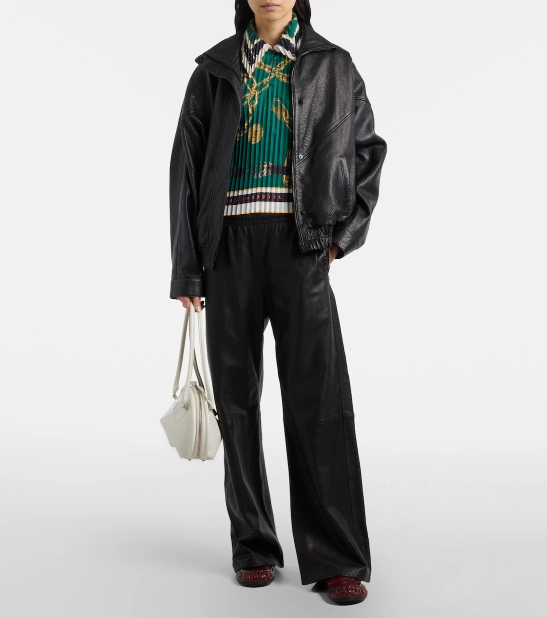 Acne Studios - Printed pleated top