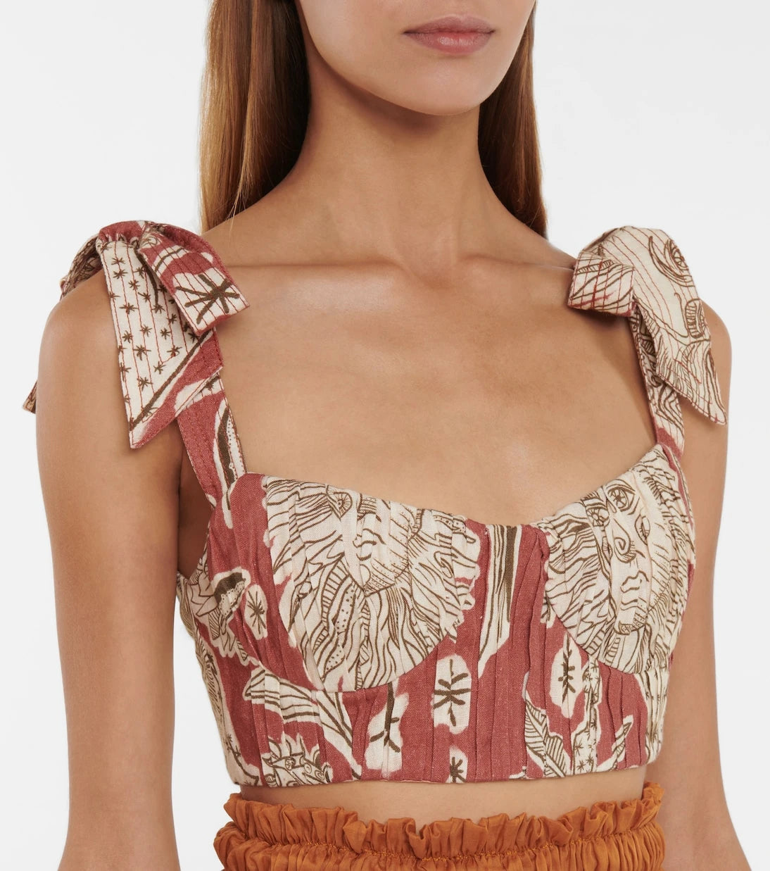 Johanna Ortiz - Sunset Riders printed linen top
