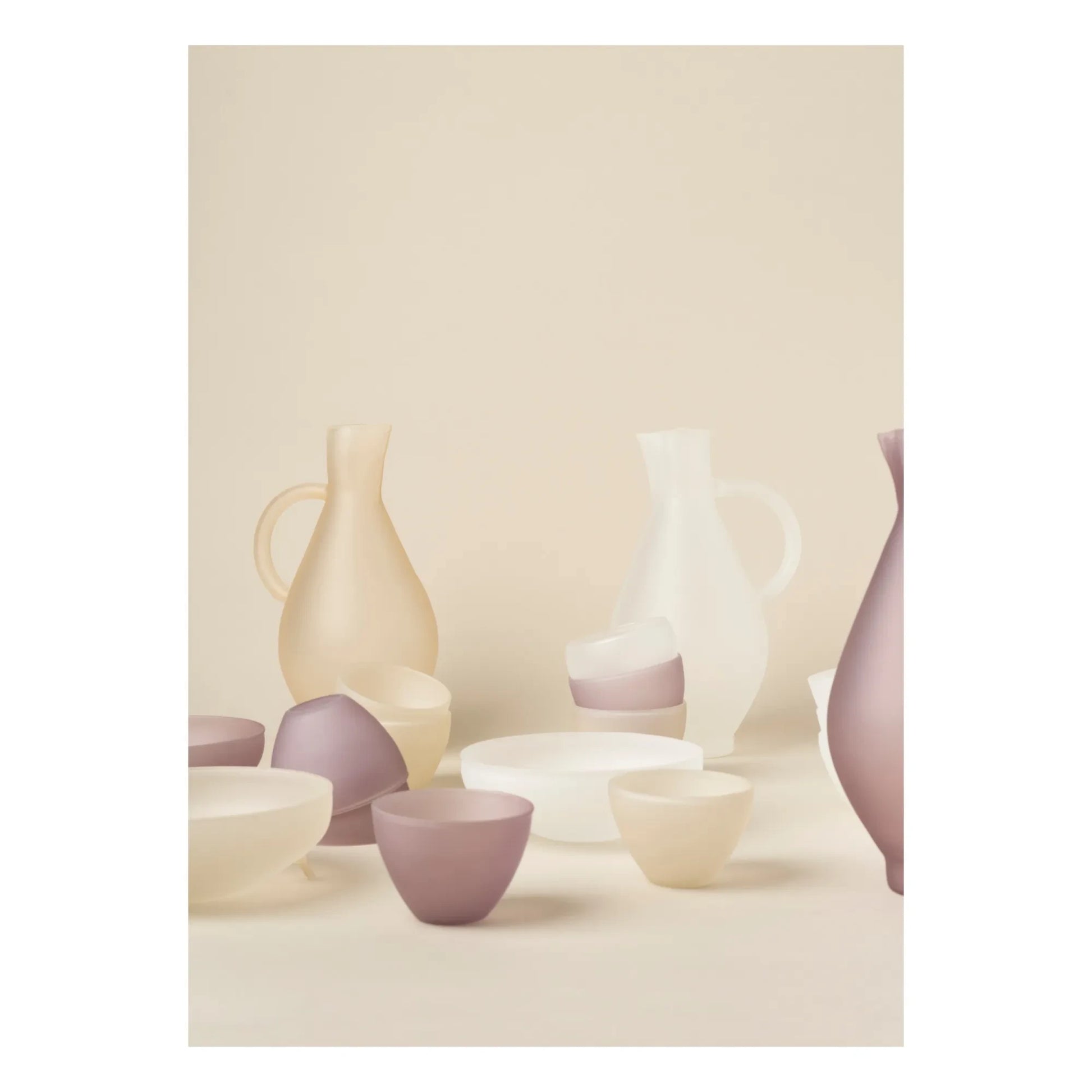 Los Objetos Decorativos - Opal Borosilicate Jug | Mauve