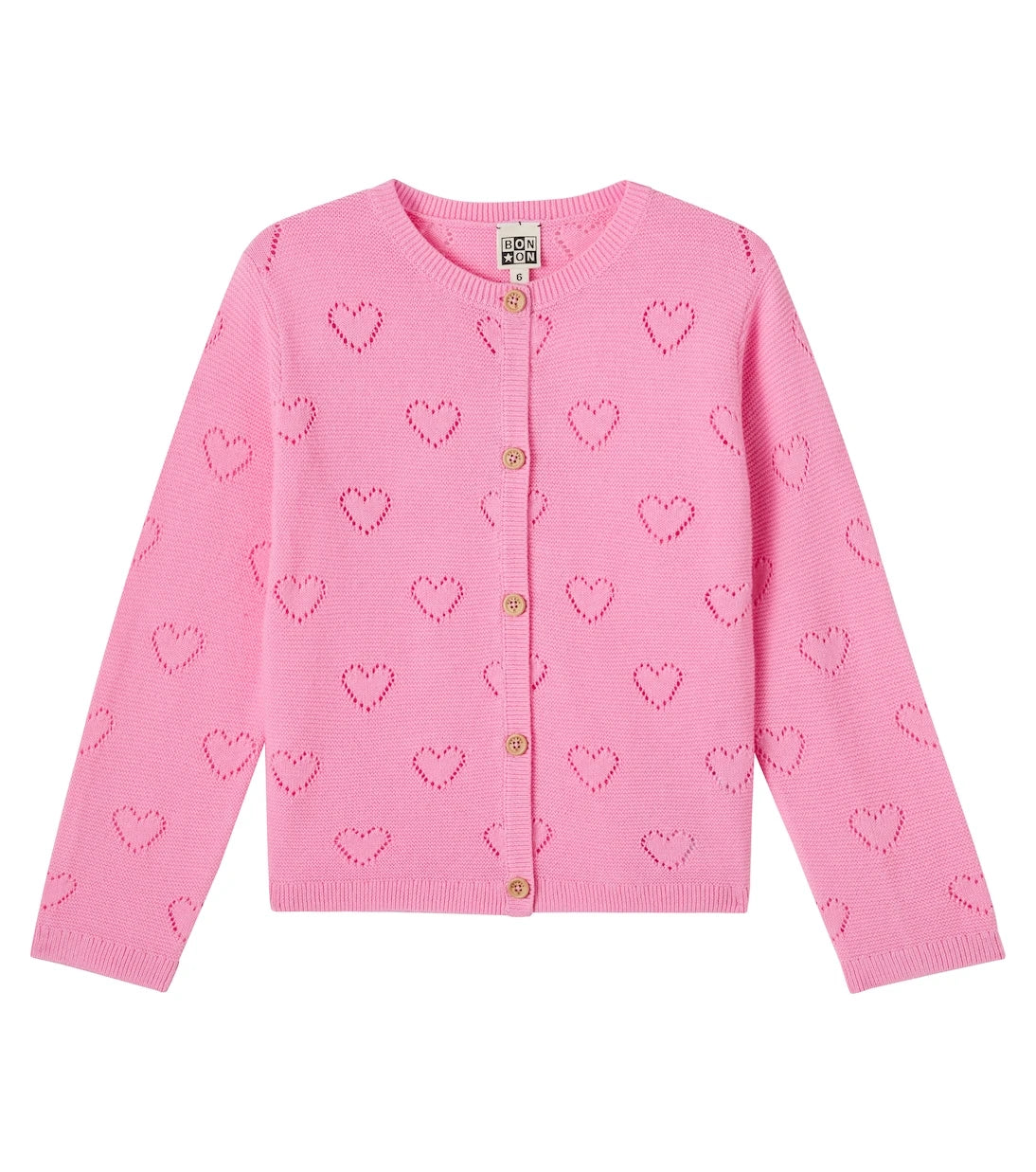 Bonton - Lilou open-knit cotton cardigan