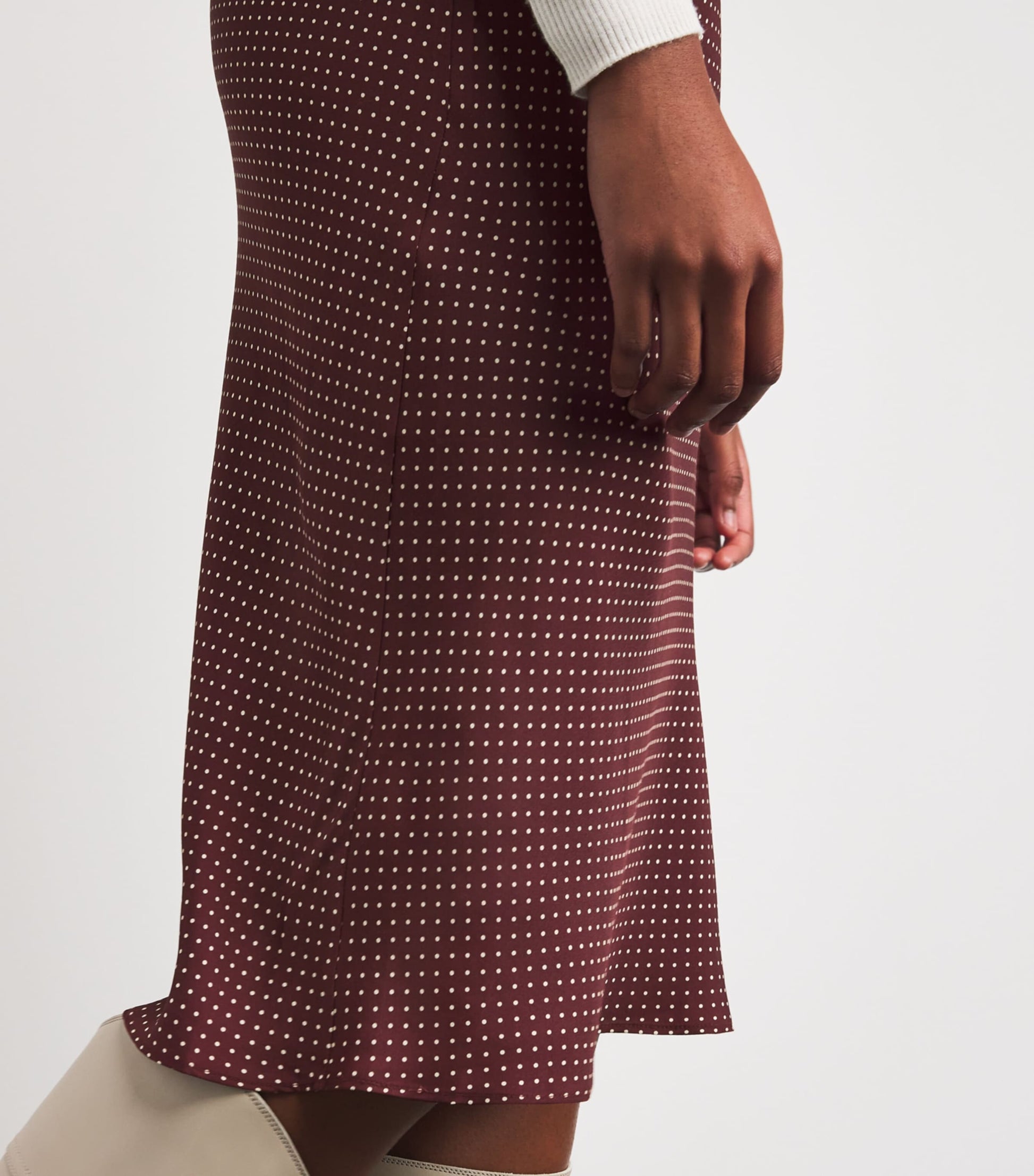 DÔEN Silk-Blend Satin Elowette Midi Skirt