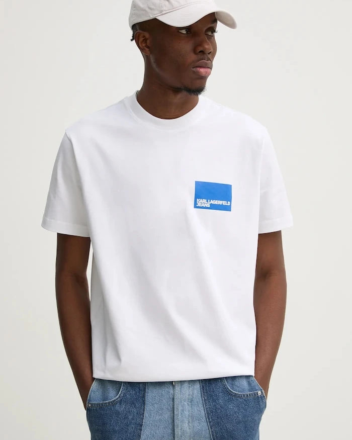 Pamuklu Tişört Karl Lagerfeld Jeans