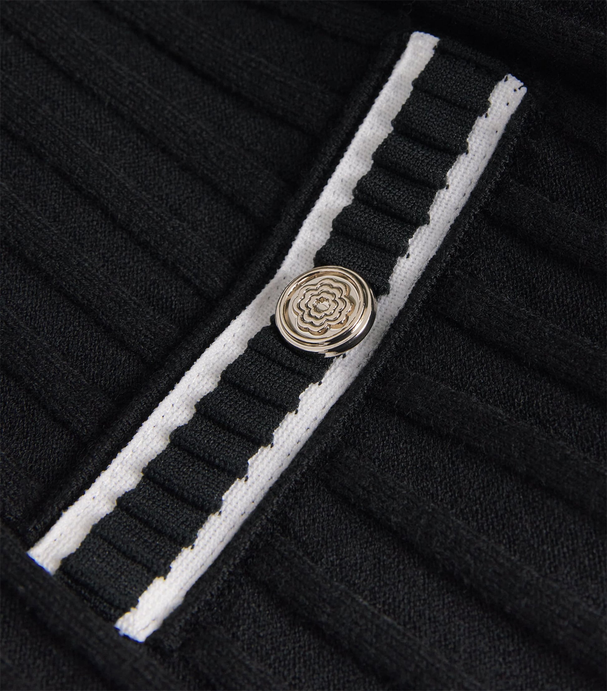 Maje Black Knitted Midi Dress