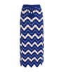 Blue Crochet Safi Midi Skirt