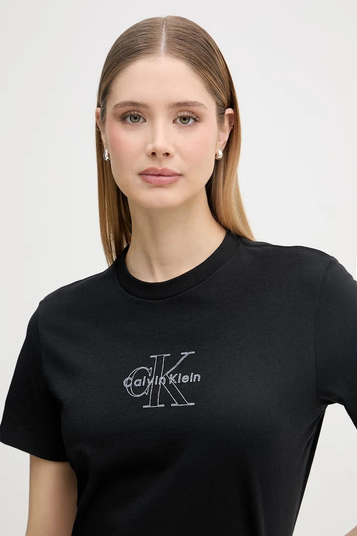 Calvin Klein Jeans kadın pamuklu tişört