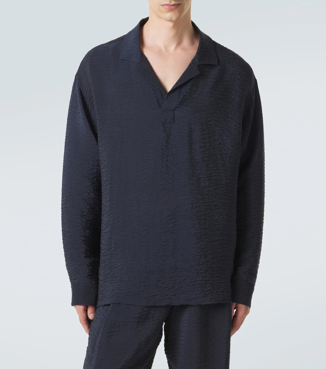 Giorgio Armani - Seersucker polo shirt