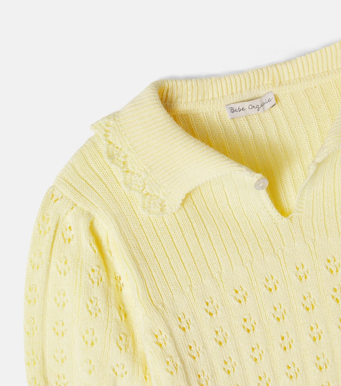 Bebe Organic - Summer pointelle cotton sweater