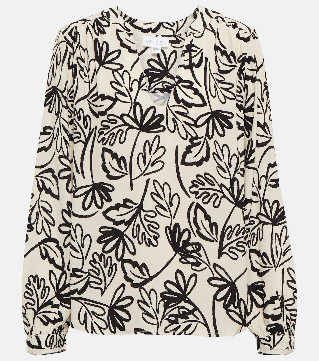 Velvet - Printed crêpe blouse