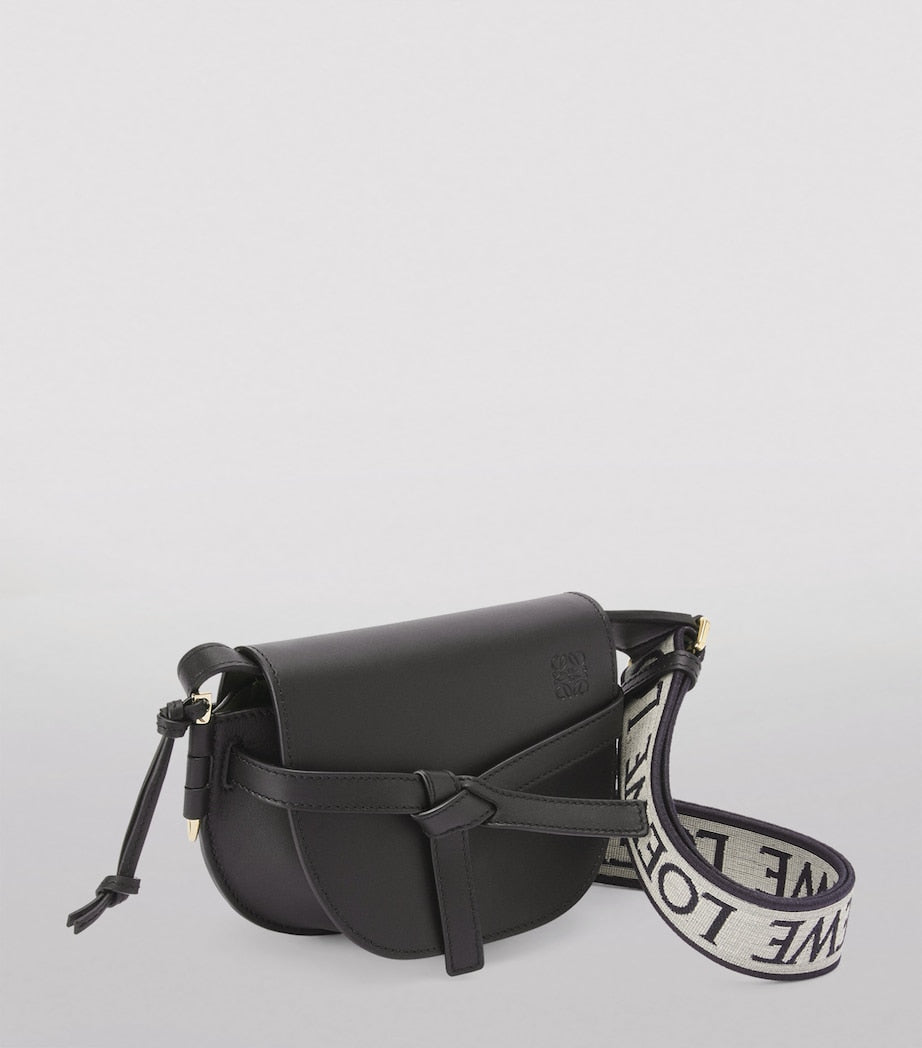 LOEWE Black Mini Gate Dual Bag