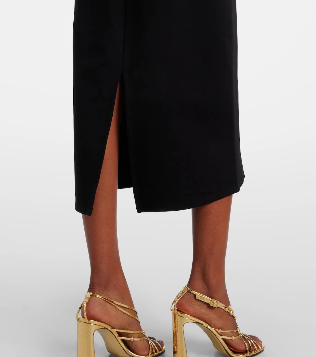 Staud - Brooke embellished strapless midi dress