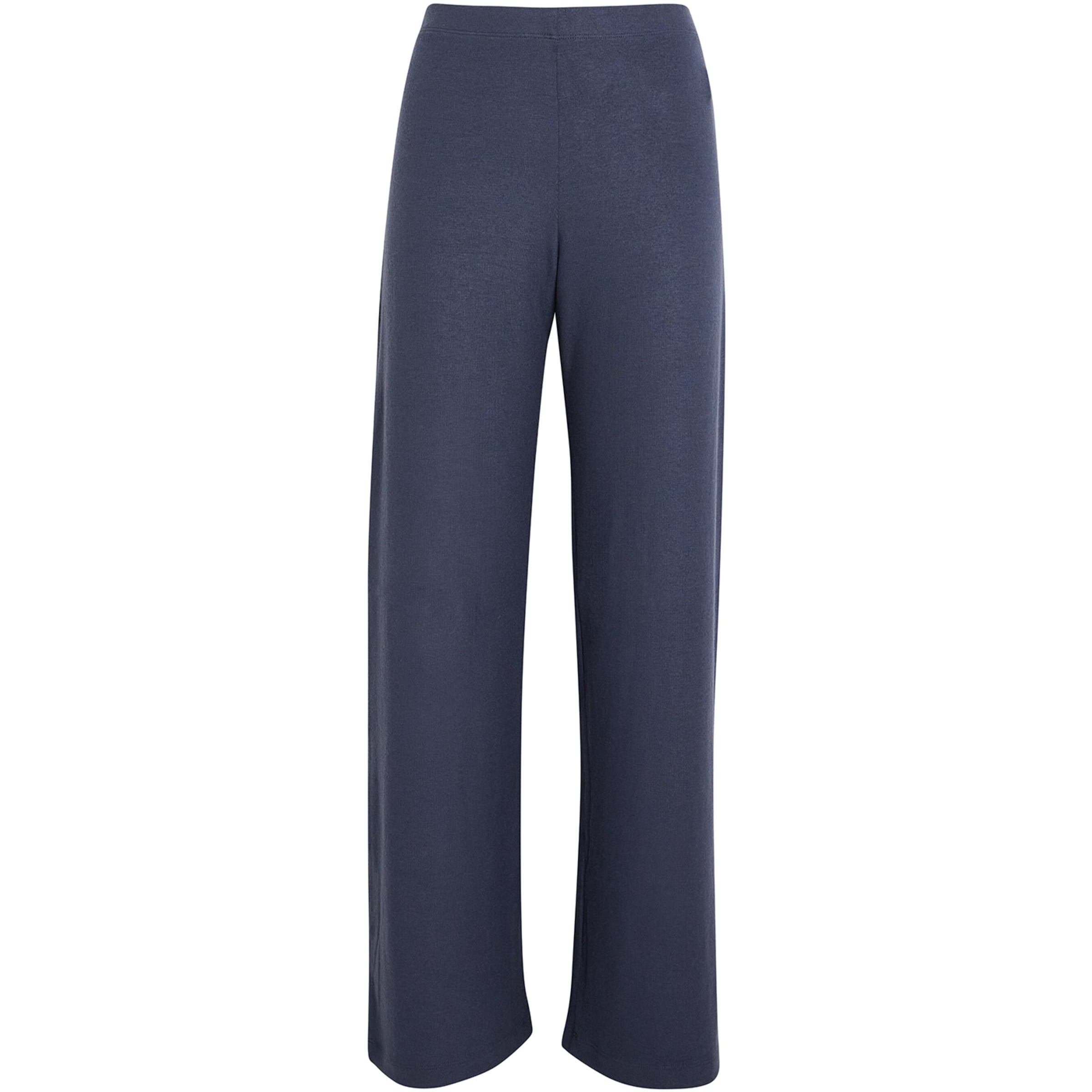 Navy Lauren Wide-Leg Lounge Trousers