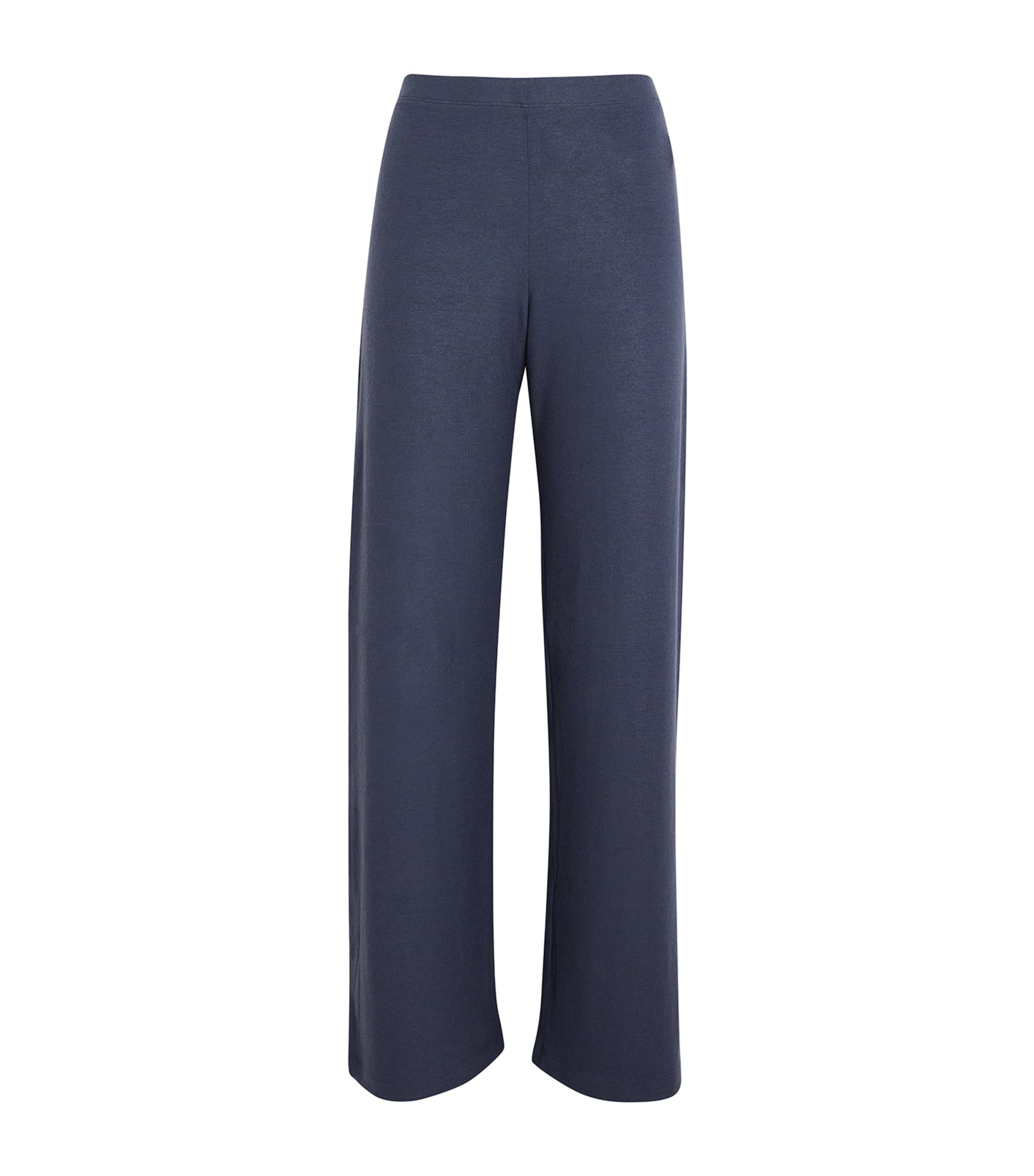 Navy Lauren Wide-Leg Lounge Trousers