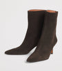 Maje Brown Suede Ankle Boots 75