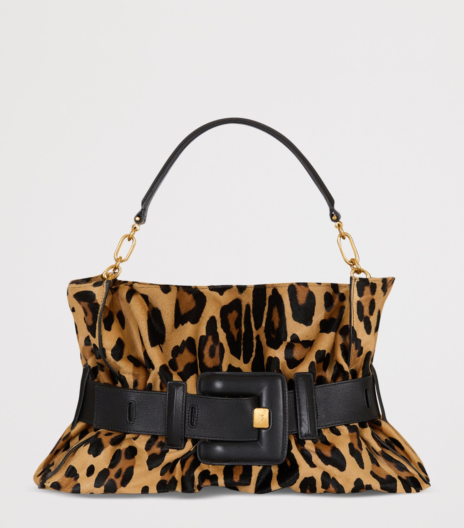 Medium Leopard Anthem Shoulder Bag WKS MULTI/ NOIR