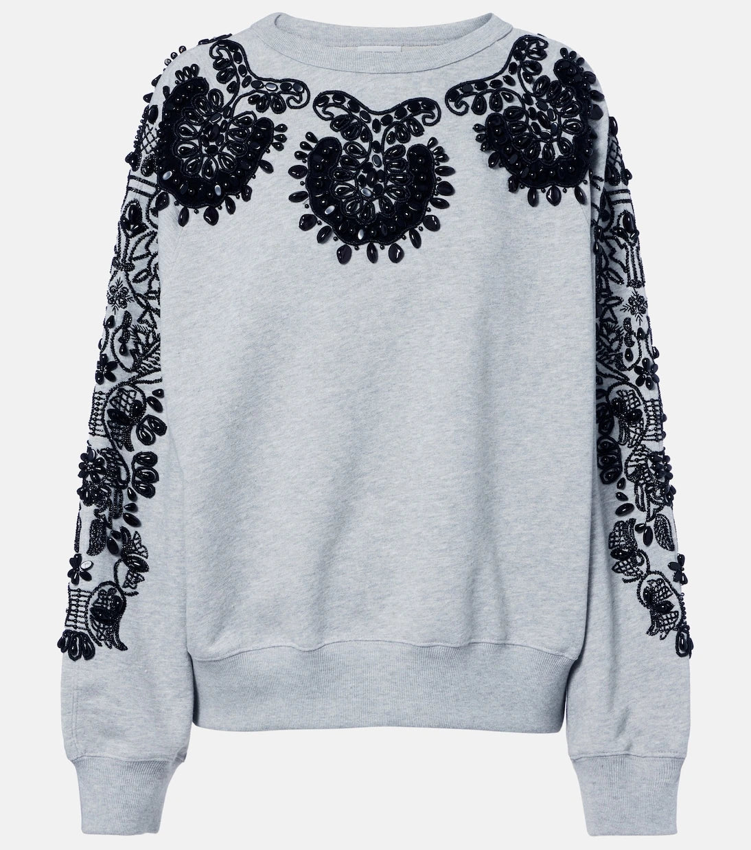 Dries Van Noten - Embellished cotton jersey sweatshirt