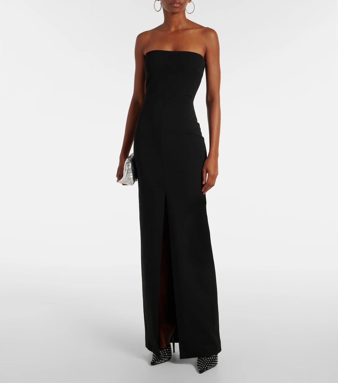 Solace London - Bysha strapless crêpe maxi dress
