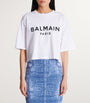 White Cropped Logo T-Shirt