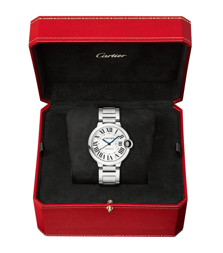 Stainless Steel Ballon Bleu de Cartier Watch 36.6mm