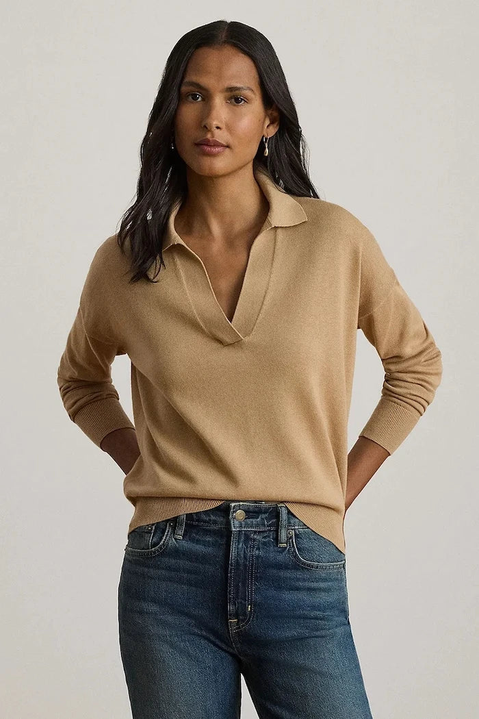Lauren Ralph Lauren pamuklu kadın kazak