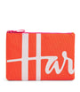 Orange Medium Cotton Logo Pouch