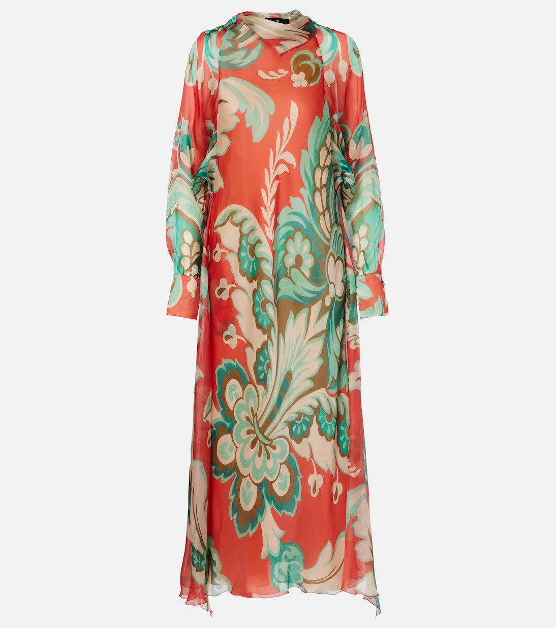 Etro - Printed silk maxi dress