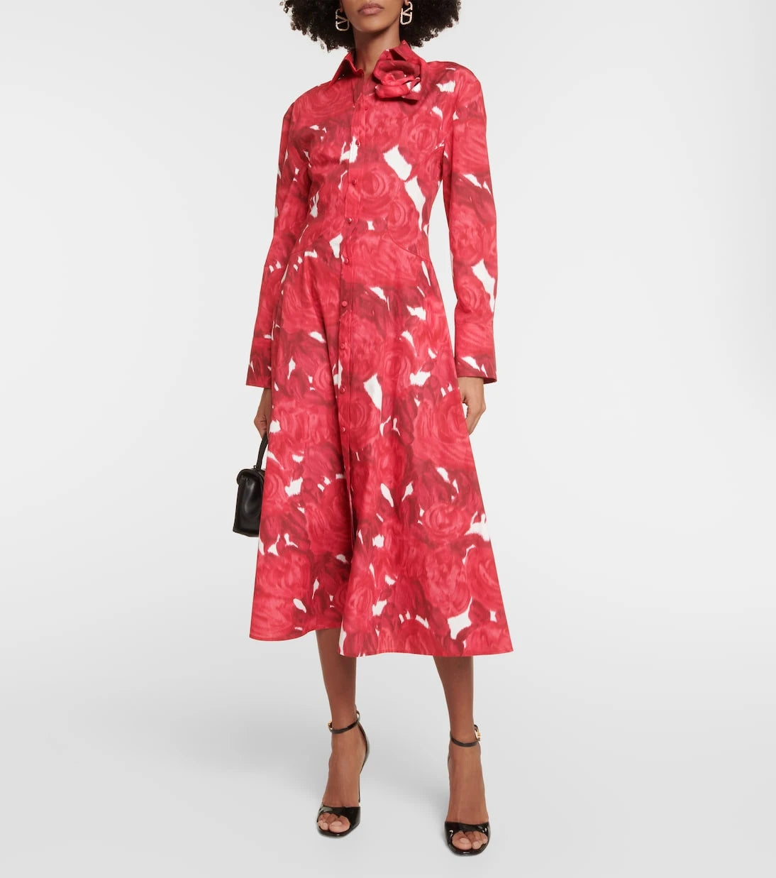 Valentino - Floral cotton shirt dress